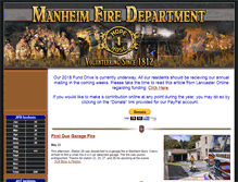 Tablet Screenshot of manheimfire.com